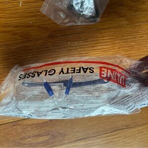 Safety Glasses with Blue Temples